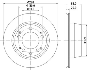 Тормозной диск HELLA PAGID 8DD 355 102-071