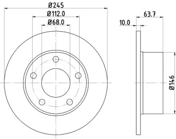 Тормозной диск HELLA PAGID 8DD 355 102-802