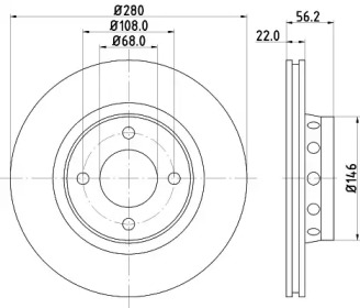 Тормозной диск HELLA PAGID 8DD 355 127-131