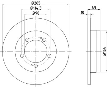 Тормозной диск HELLA PAGID 8DD 355 103-321