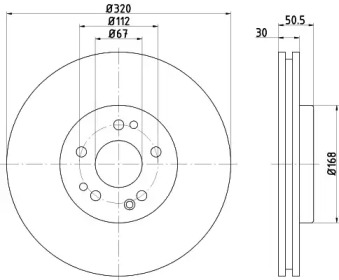 Тормозной диск HELLA PAGID 8DD 355 103-411