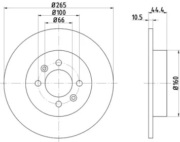 Тормозной диск HELLA PAGID 8DD 355 103-511