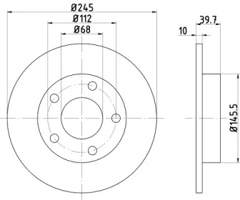 Тормозной диск HELLA PAGID 8DD 355 103-841