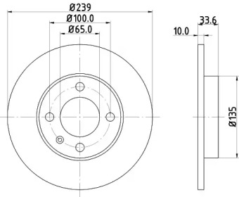 Тормозной диск HELLA PAGID 8DD 355 104-191