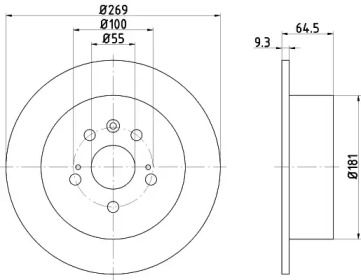 Тормозной диск HELLA PAGID 8DD 355 105-901