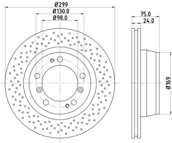 Тормозной диск HELLA PAGID 8DD 355 106-991