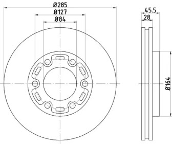 Тормозной диск HELLA PAGID 8DD 355 108-531