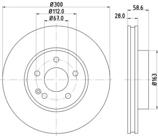 Тормозной диск HELLA PAGID 8DD 355 110-071