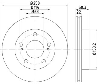 Тормозной диск HELLA PAGID 8DD 355 110-821