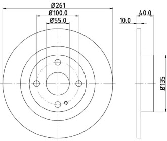 Тормозной диск HELLA PAGID 8DD 355 110-861