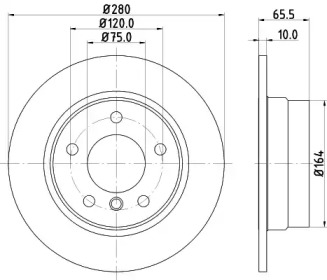 Тормозной диск HELLA PAGID 8DD 355 111-261