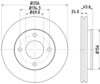 Тормозной диск HELLA PAGID 8DD 355 111-501