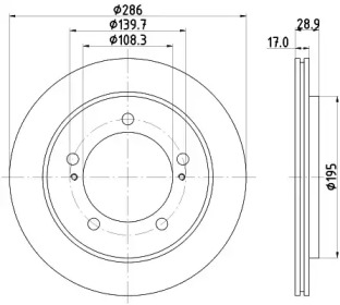 Тормозной диск HELLA PAGID 8DD 355 111-791