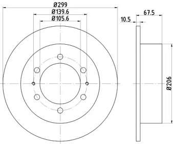 Тормозной диск HELLA PAGID 8DD 355 112-001