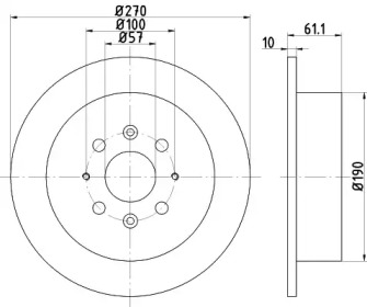 Тормозной диск HELLA PAGID 8DD 355 112-831