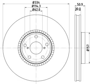 Тормозной диск HELLA PAGID 8DD 355 112-861