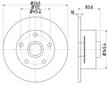 Тормозной диск HELLA PAGID 8DD 355 120-151