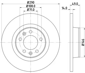 Тормозной диск HELLA PAGID 8DD 355 113-681