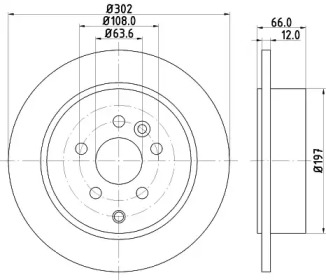 Тормозной диск HELLA PAGID 8DD 355 118-911