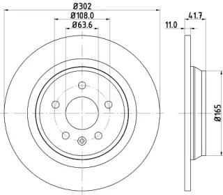 Тормозной диск HELLA PAGID 8DD 355 114-151