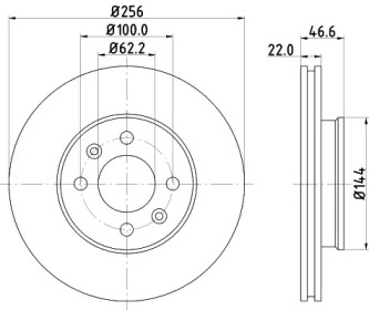 Тормозной диск HELLA PAGID 8DD 355 119-011