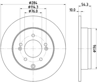 Тормозной диск HELLA PAGID 8DD 355 128-841