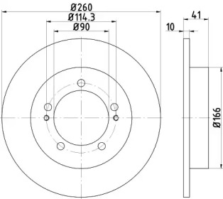 Тормозной диск HELLA PAGID 8DD 355 116-301