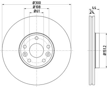 Тормозной диск HELLA PAGID 8DD 355 120-941