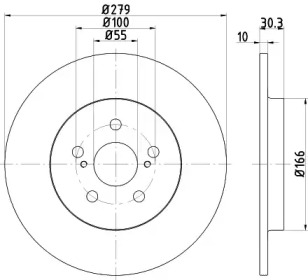 Тормозной диск HELLA PAGID 8DD 355 120-191