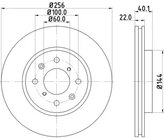 Тормозной диск HELLA PAGID 8DD 355 117-371