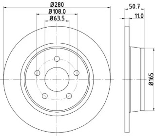 Тормозной диск HELLA PAGID 8DD 355 118-211