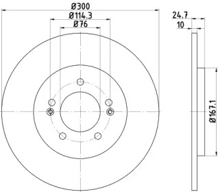 Тормозной диск HELLA PAGID 8DD 355 118-241