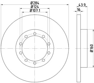 Тормозной диск HELLA PAGID 8DD 355 118-521