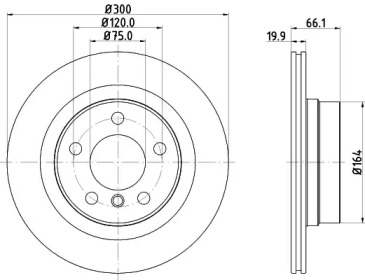 Тормозной диск HELLA PAGID 8DD 355 120-972