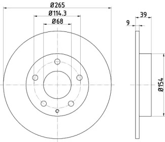 Тормозной диск HELLA PAGID 8DD 355 120-461