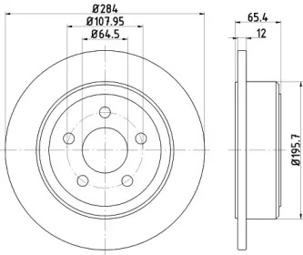 Тормозной диск HELLA PAGID 8DD 355 122-301