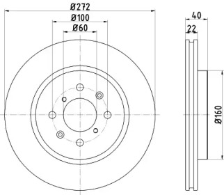 Тормозной диск HELLA PAGID 8DD 355 123-071