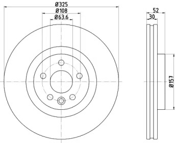 Тормозной диск HELLA PAGID 8DD 355 123-111