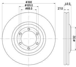 Тормозной диск HELLA PAGID 8DD 355 125-231