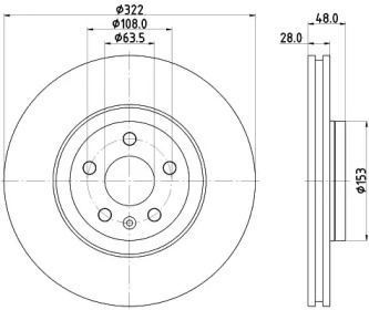 Тормозной диск HELLA PAGID 8DD 355 125-471