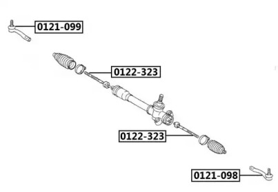 Шарнир ASVA 0121-098