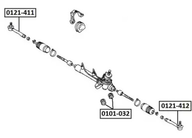 Шарнир ASVA 0121-411