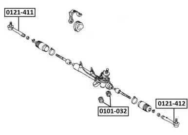 Шарнир ASVA 0121-412