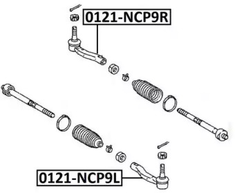 Шарнир ASVA 0121-NCP9R