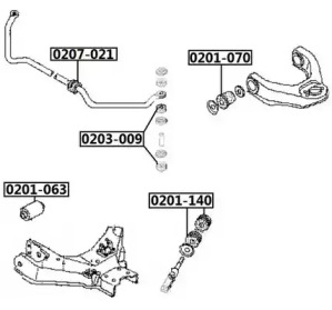 Подвеска ASVA 0201-070