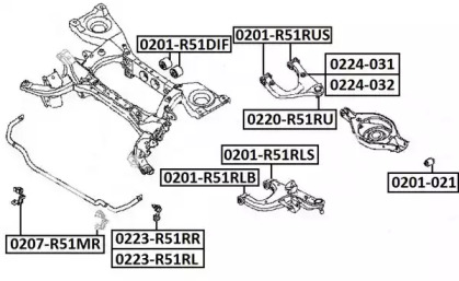 Подвеска ASVA 0201-R51RUS