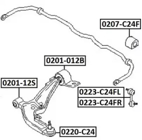 Стойка ASVA 0223-C24FL