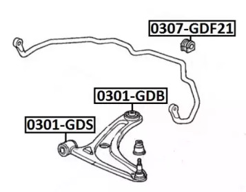 Подвеска ASVA 0301-GDB