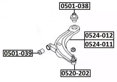 Подвеска ASVA 0501-038