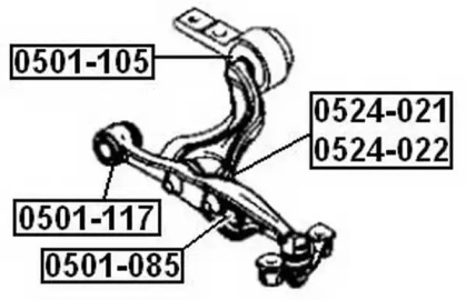 Подвеска ASVA 0501-105